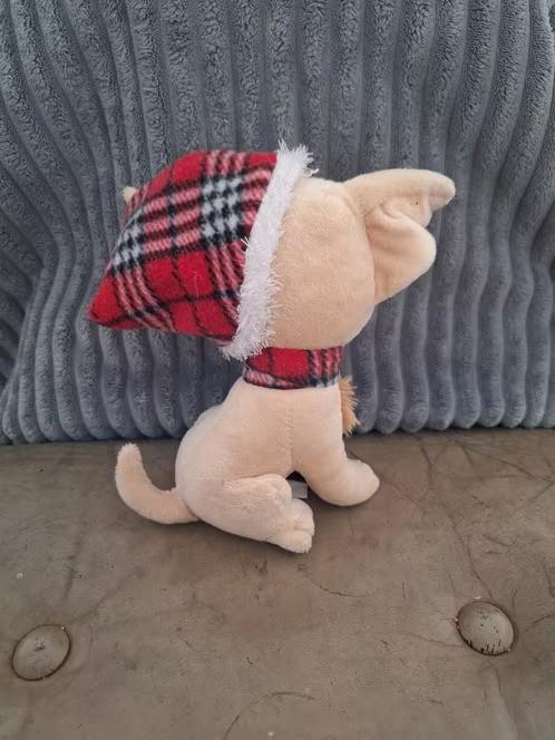 Hond knuffel met sjaal en muts hh, Overige merken, Overige karakters, Onbekend, Middelgroot (20 tot 80 cm)