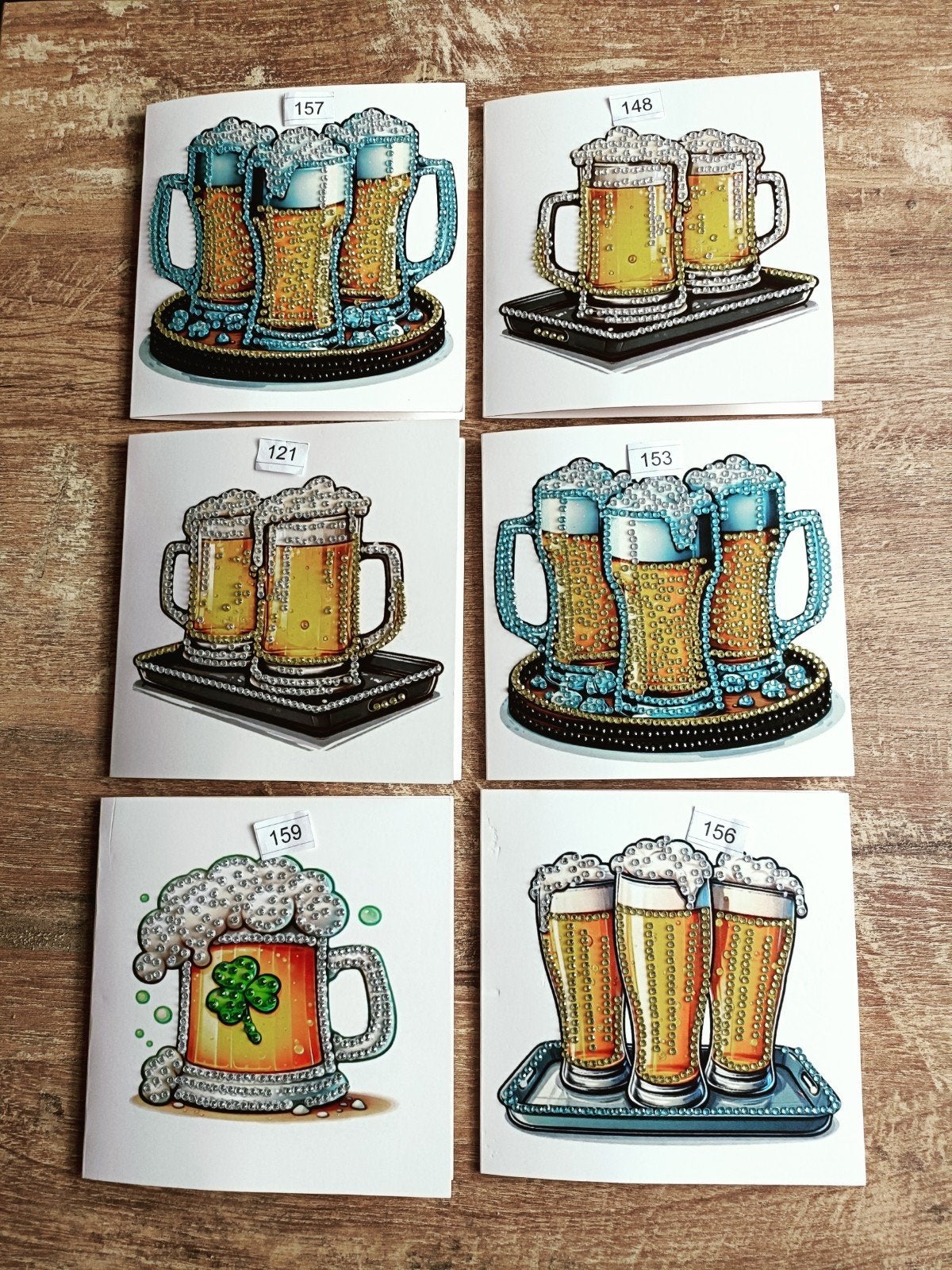 mooie daimond painting kaarten bier, Ophalen of Verzenden, Nieuw, Overige thema's