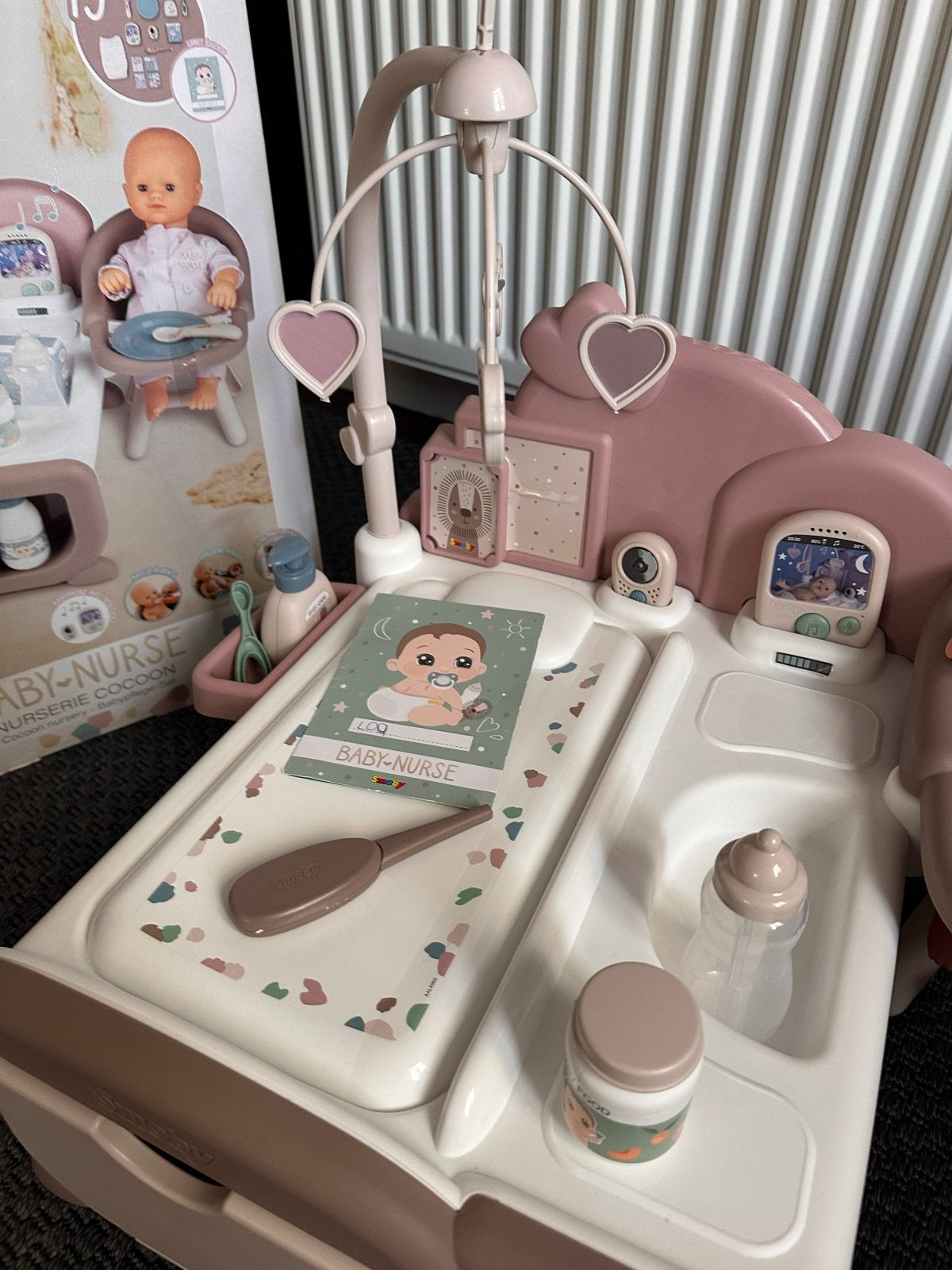 Smoby Baby Nurse Cocoon Nursery met babypop, Kinderen en Baby's, Ophalen, Zo goed als nieuw, Babypop