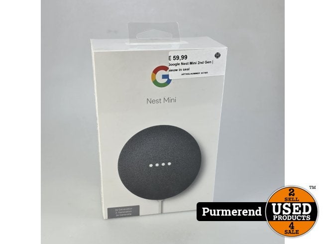 Google Nest Mini 2nd Gen | nieuw in seal, Audio, Tv en Foto, Mediaspelers, Google, Nieuw, Press@google.com, 1600 Amphitheatre Parkway
Mountain View, CA 94043
USA