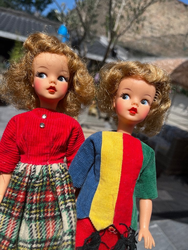 2 vintage Tammy poppetjes, Ophalen of Verzenden, Gebruikt, Fashion Doll