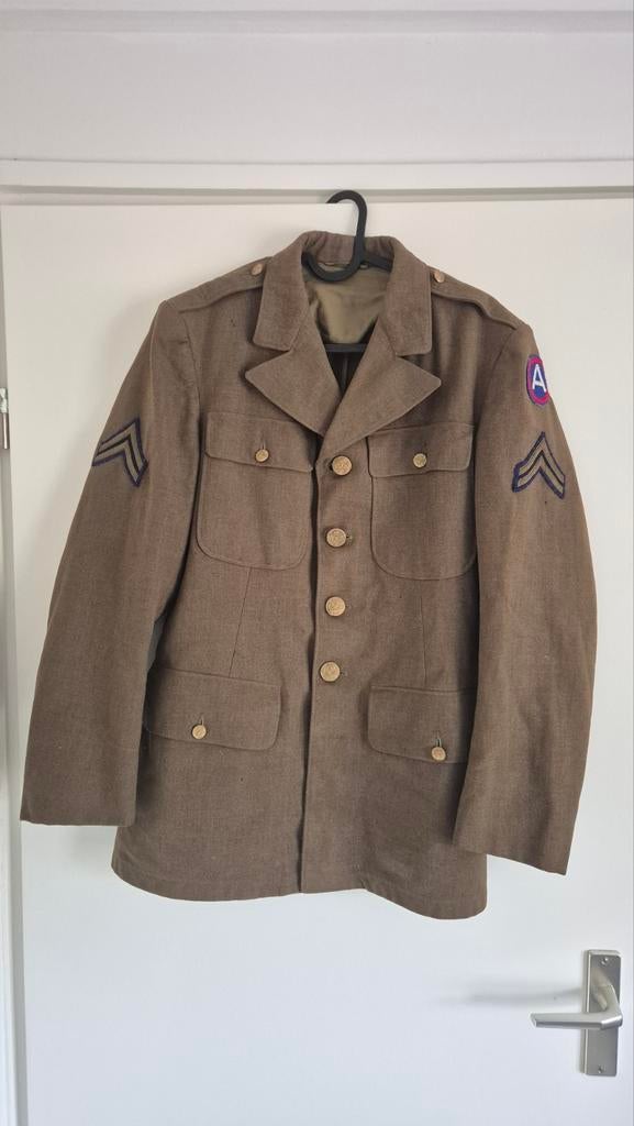 US class a dress Pattons army., Verzamelen, Militaria | Tweede Wereldoorlog, Ophalen of Verzenden, Amerika, Kleding of Schoenen