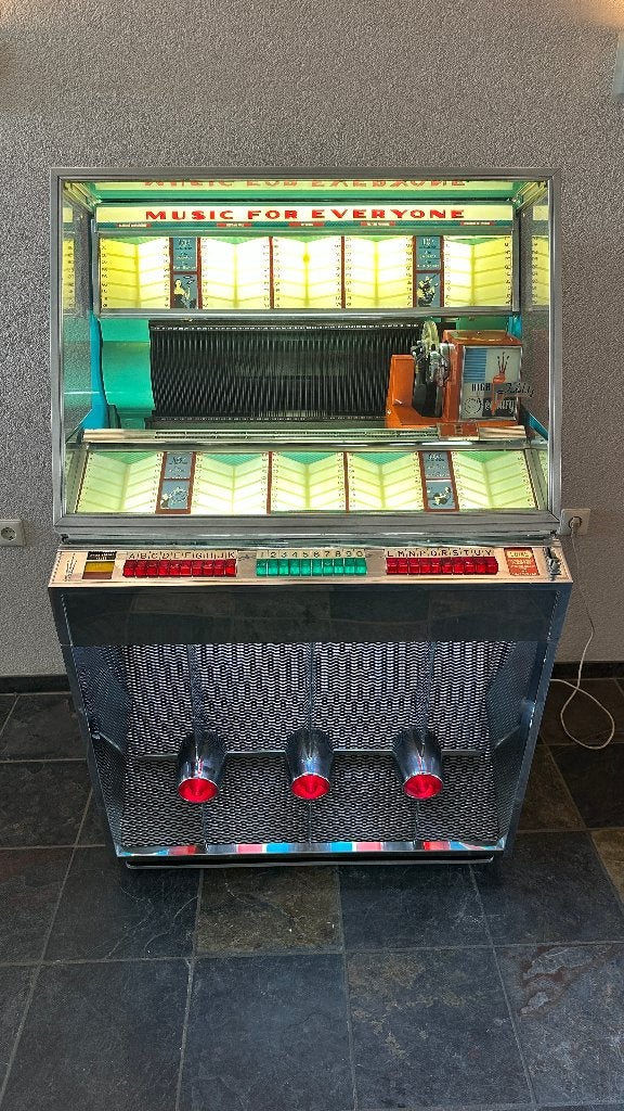 Seeburg 201 jukebox uit 1958, 200 selecties, werkend, Ophalen, Gebruikt, 1950 tot 1960, Seeburg
