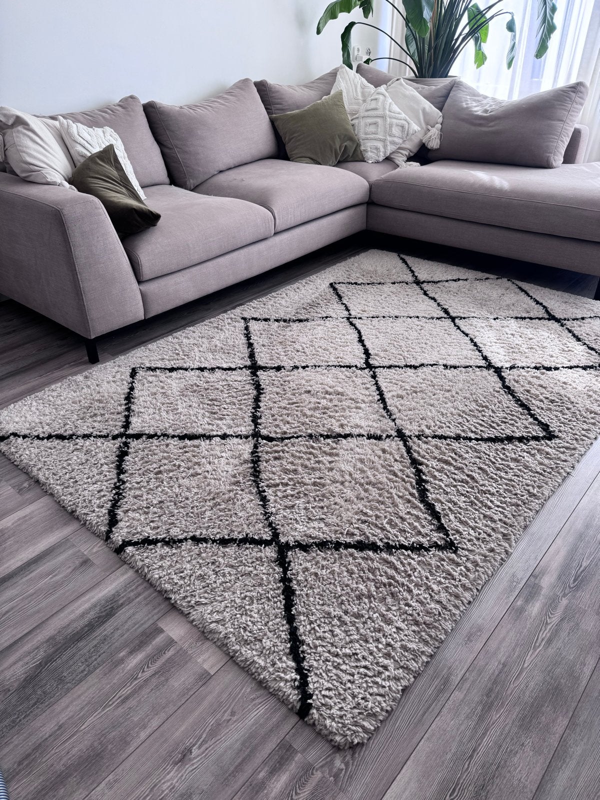 Hoogpolig vloerkleed (berber) 160x230 cm - Goede conditie, Ophalen, Gebruikt, 150 tot 200 cm, 200 cm of meer