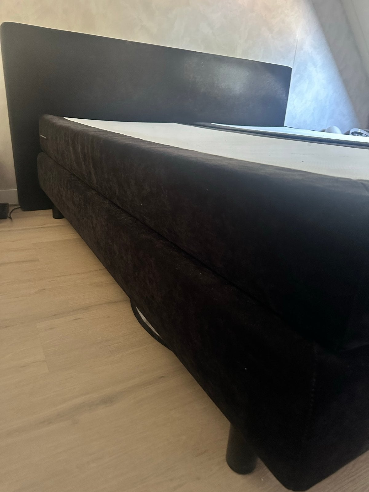 Zwart tweepersoonsbed gratis af te halen, Ophalen, Zwart, Tweepersoons, 180 cm