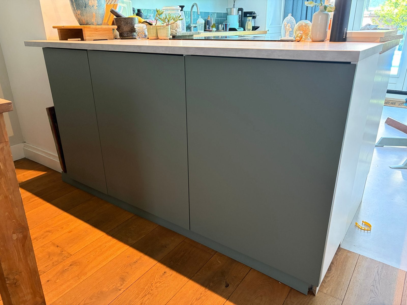Ikea 3xMETHOD keukenkastjes/dressoir met NICKEBO groen front, Ophalen, Overige typen, Zo goed als nieuw, Kunststof
