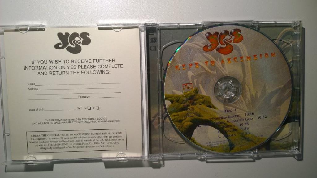 Yes - Keys To Ascension, Cd's en Dvd's, Cd's | Rock, Ophalen of Verzenden, Zo goed als nieuw, Progressive