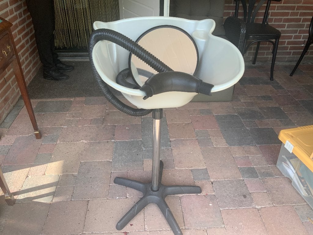Mobiele haarwasbak + kappersspiegel, Ophalen of Verzenden, Nieuw