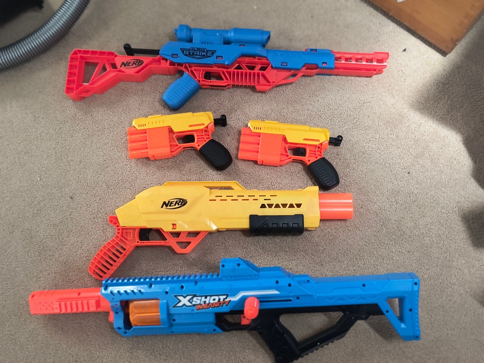 Grote Nerf en X-Shot Blaster Collectie met Accessoires, Ophalen, Gebruikt, Jongen of Meisje