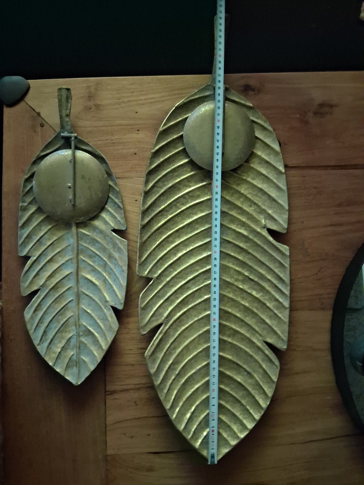 Opruiming: Wanddecoratie, Windli, Ophalen, Gebruikt, Goud, Metaal