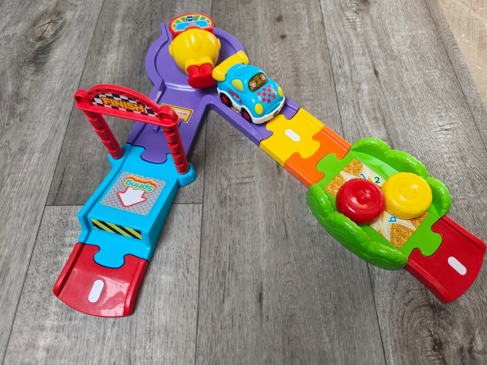 VTech Toet Toet Auto's Racebaan met Lanceerder, Ophalen, Gebruikt