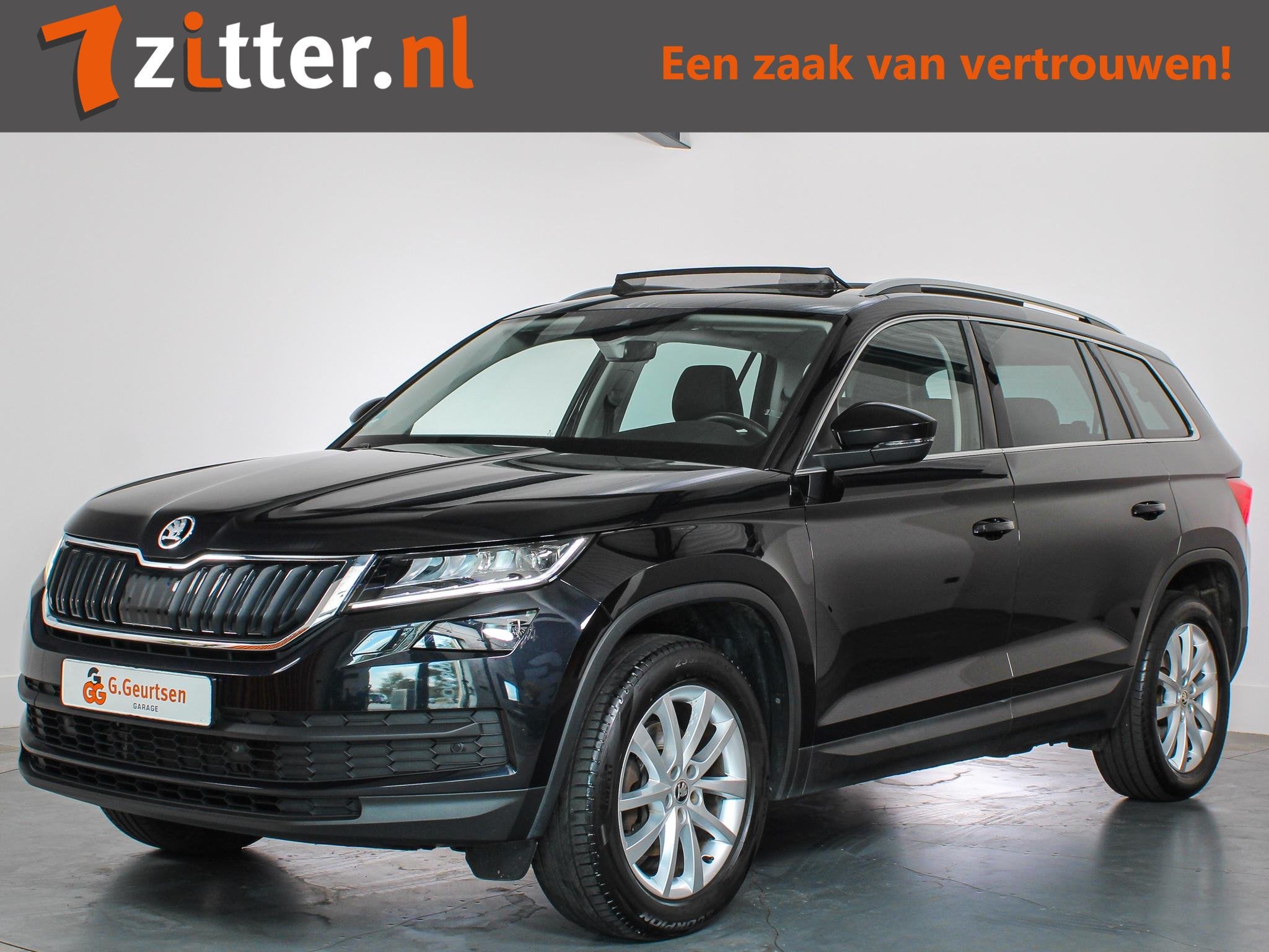 Skoda Kodiaq 1.5 TSI Business Edition Plus 7-Persoons, Panor, Auto's, 4 cilinders, 150 pk, Zwart, Bedrijf