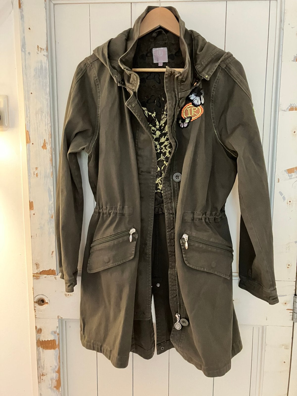 Hippe zomerparka maat L, Ophalen of Verzenden, Zo goed als nieuw, Maat 42/44 (L), Groen