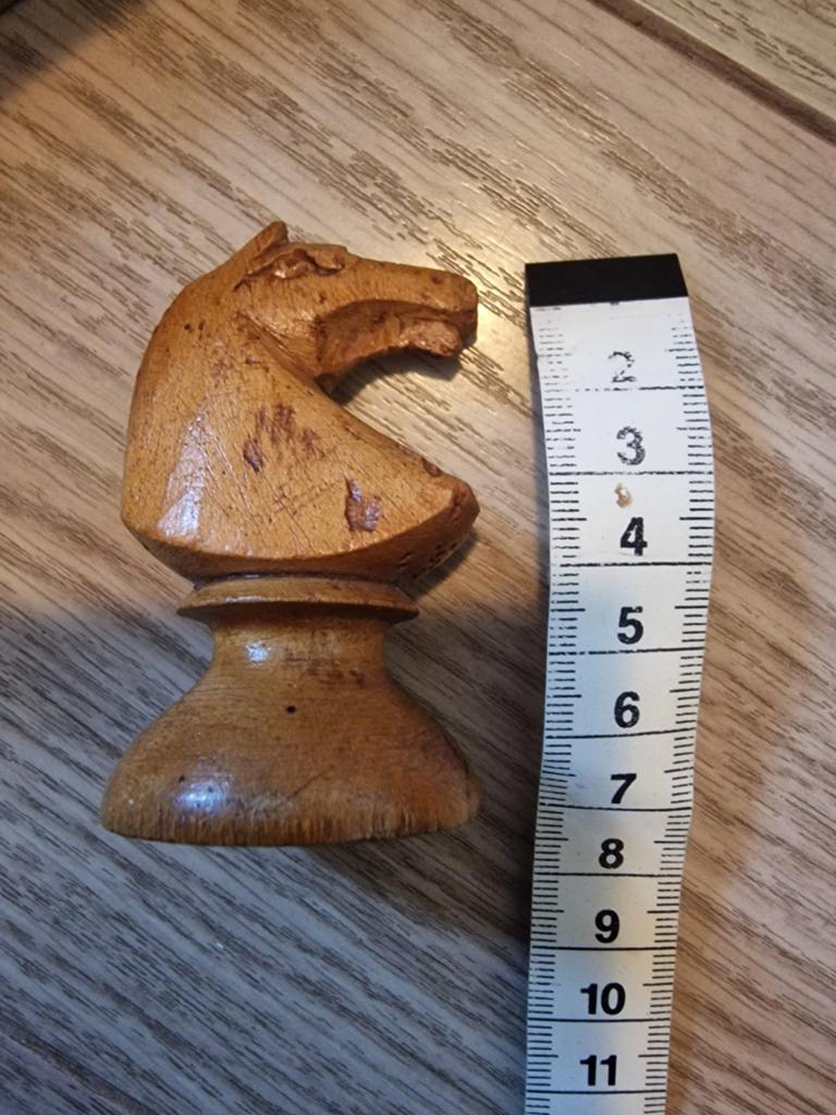 Houten schaakstuk: paard (ruiter), Verzamelen, Ophalen of Verzenden, Gebruikt