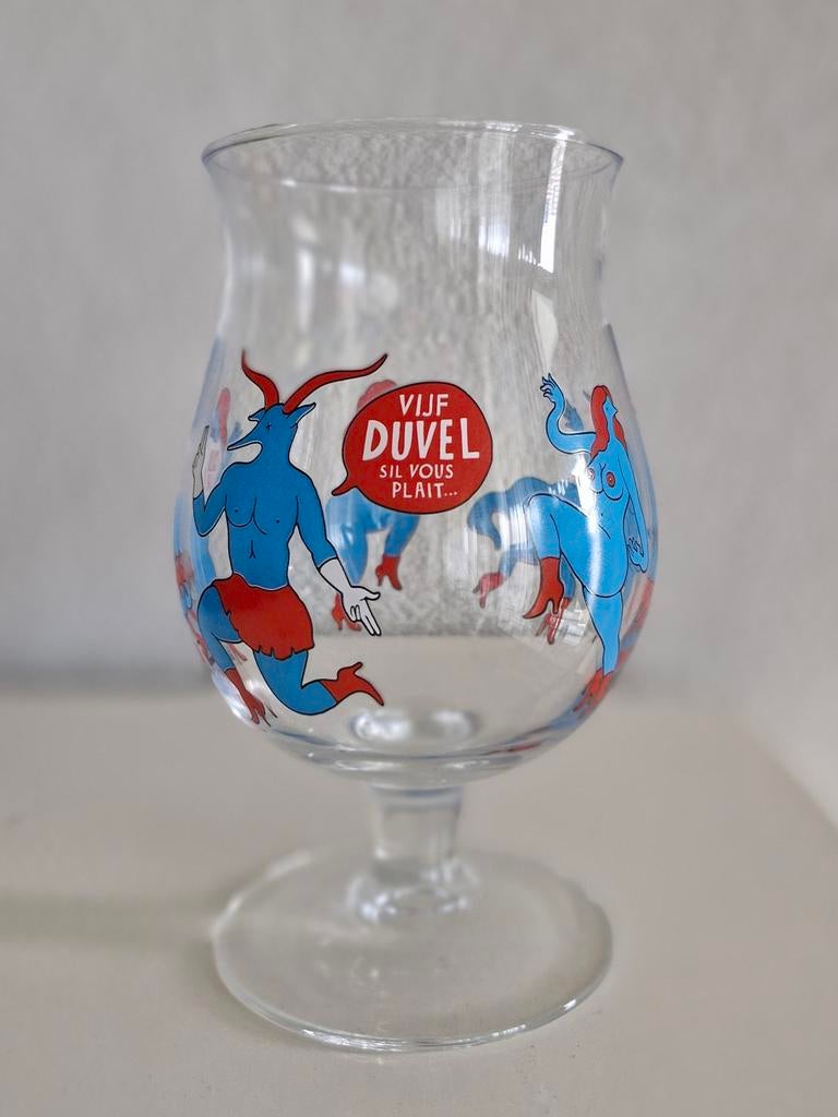 Duvel Glas Piet Parra, Verzamelen, Biermerken, Ophalen of Verzenden, Zo goed als nieuw, Glas of Glazen, Duvel