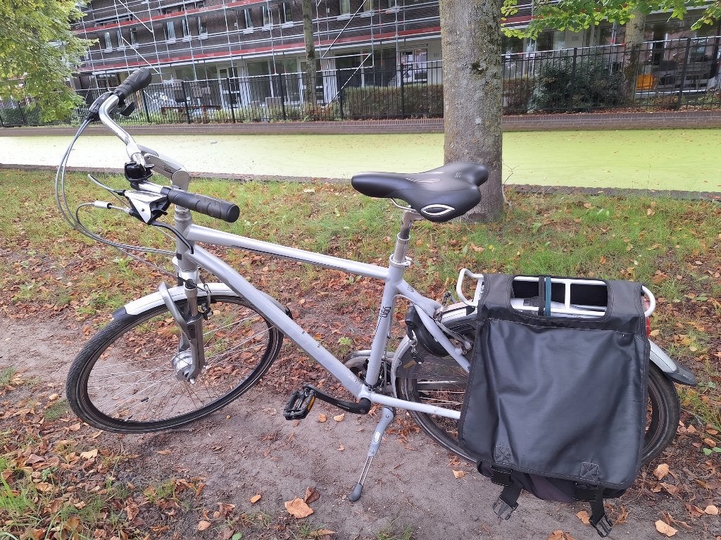 Trek 300 Hybride Fiets / Zilver / Heren (Nieuwe onderdelen), Gebruikt, Velgrem, Versnellingen, 53 tot 57 cm