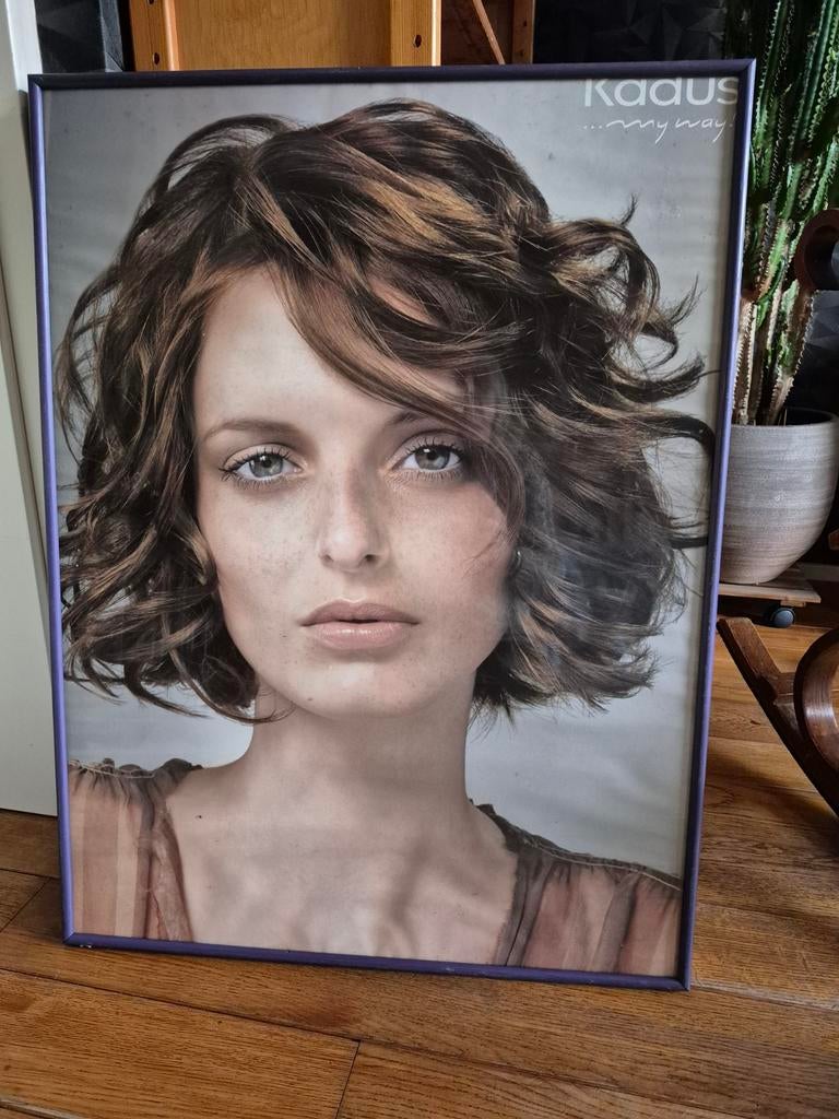 Wella en Kadus Kappers Posters - Set van 5, Met lijst, Deurposter of groter, Ophalen of Verzenden, Reclame