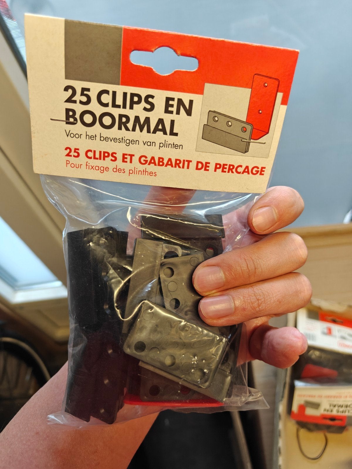 10x Maclean Plintclips - Kunststof - met Boormal - 25st., Ophalen of Verzenden, Nieuw, Overige typen
