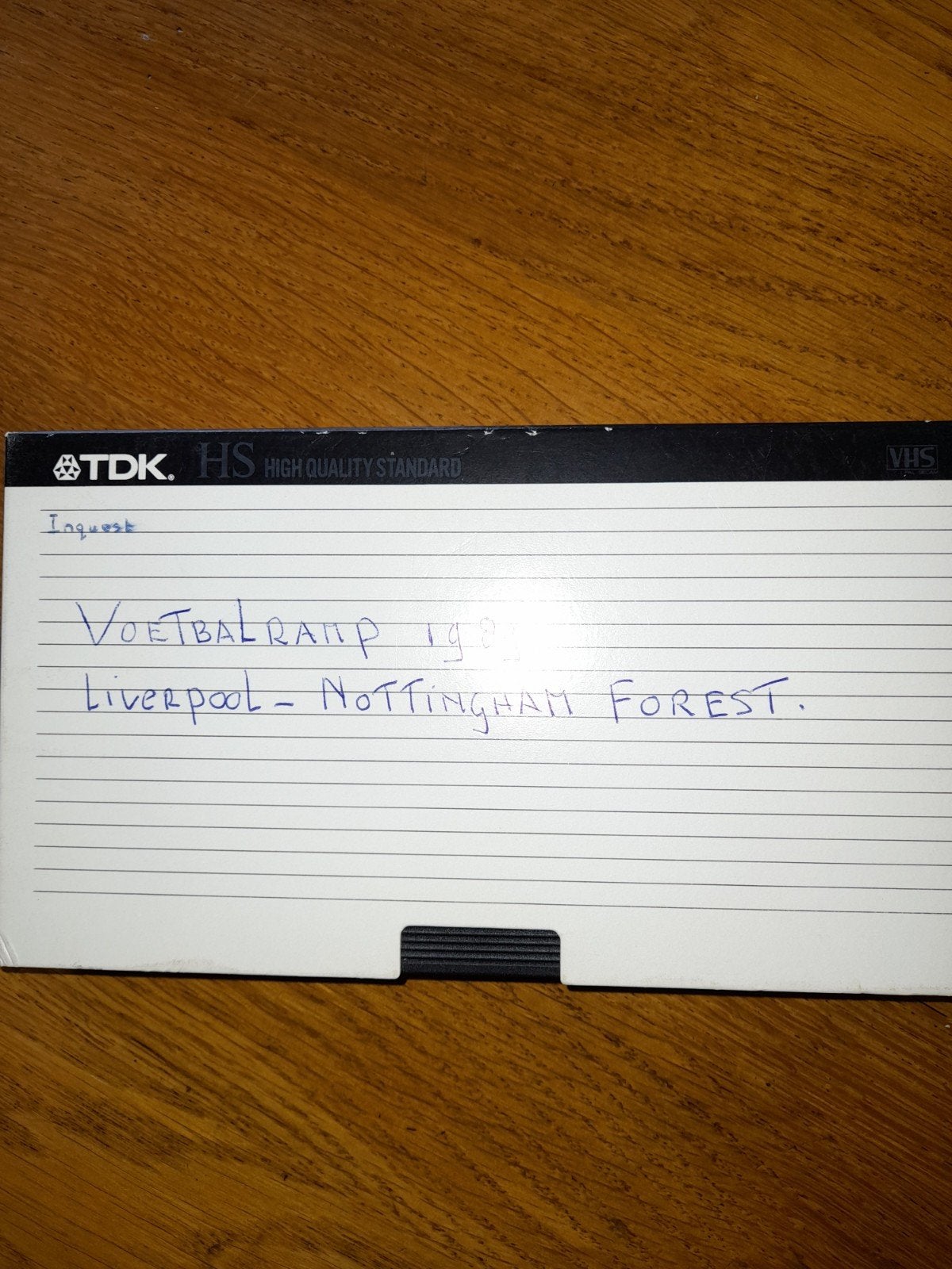 Voetbalramp Liverpool/NottingForest  op video, Ophalen of Verzenden, Buitenlandse clubs, Overige typen