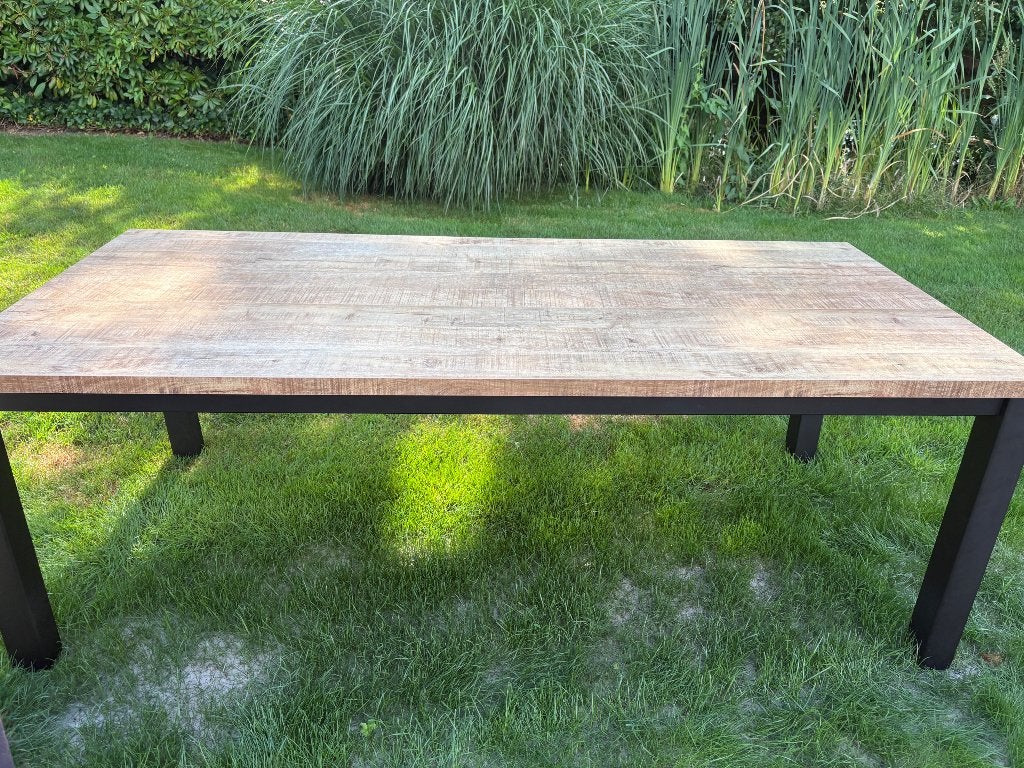 Degelijke industriële eettafel, Ophalen, Gebruikt, 100 tot 150 cm, 200 cm of meer