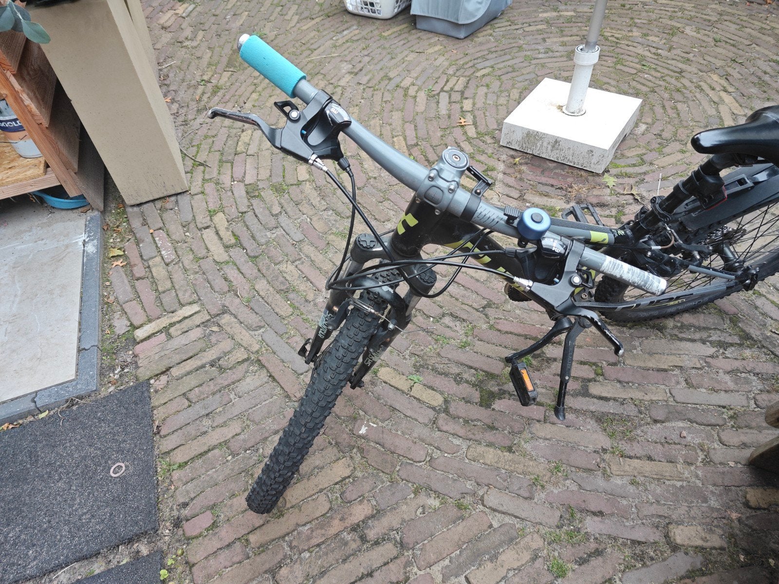 Cube Mountainbike – Zwart/Grijs met Gele Accenten, Fietsen en Brommers, Gebruikt, Hardtail, Heren, 49 tot 53 cm