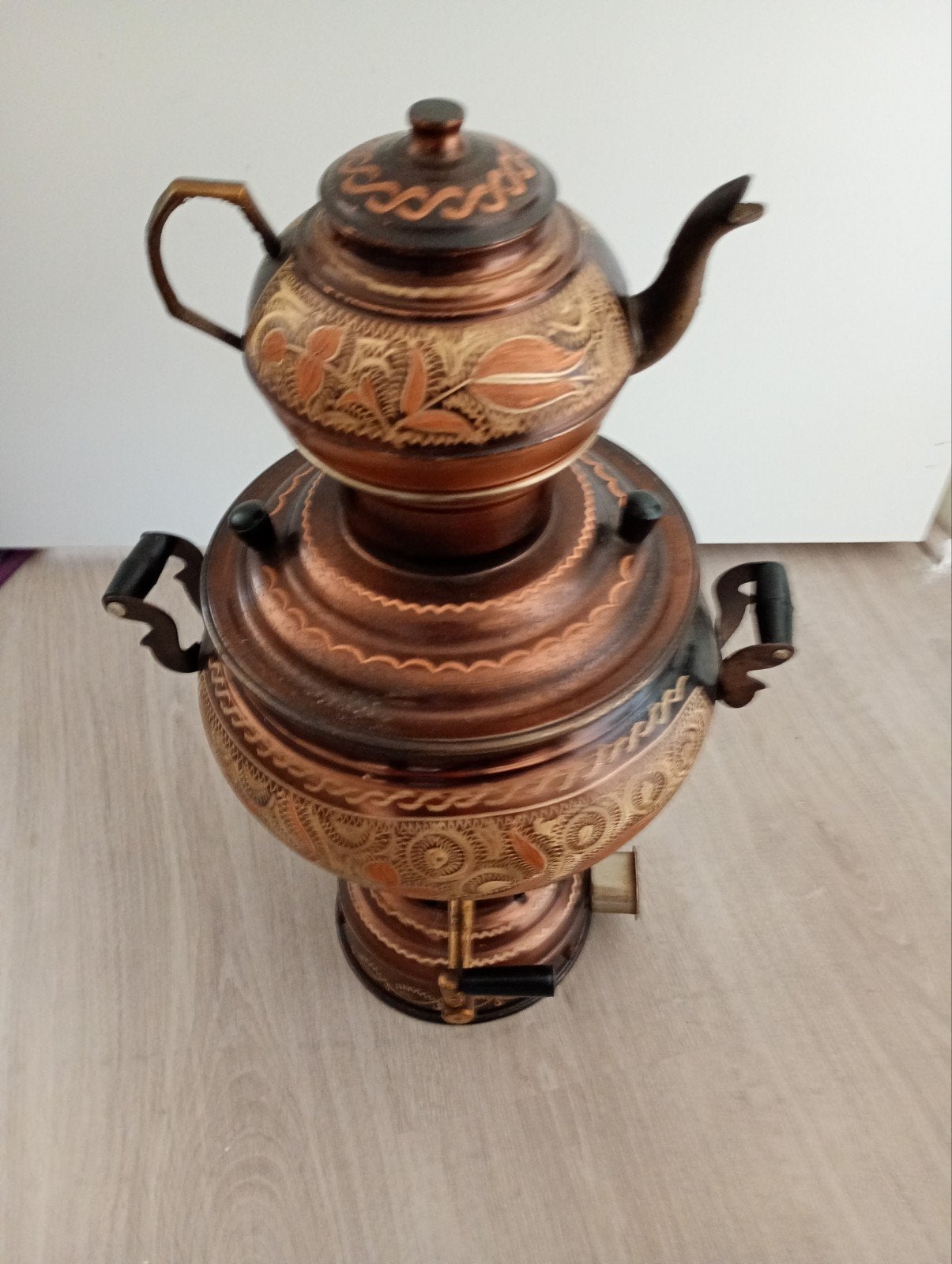 Handgemaakte Turkse Samovar - Koperen Decoratie, Ophalen of Verzenden