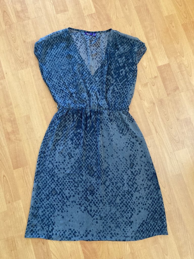 Jurk Mexx met onderjurk, maat 36, MEXX, Blauw, Ophalen of Verzenden, Zo goed als nieuw