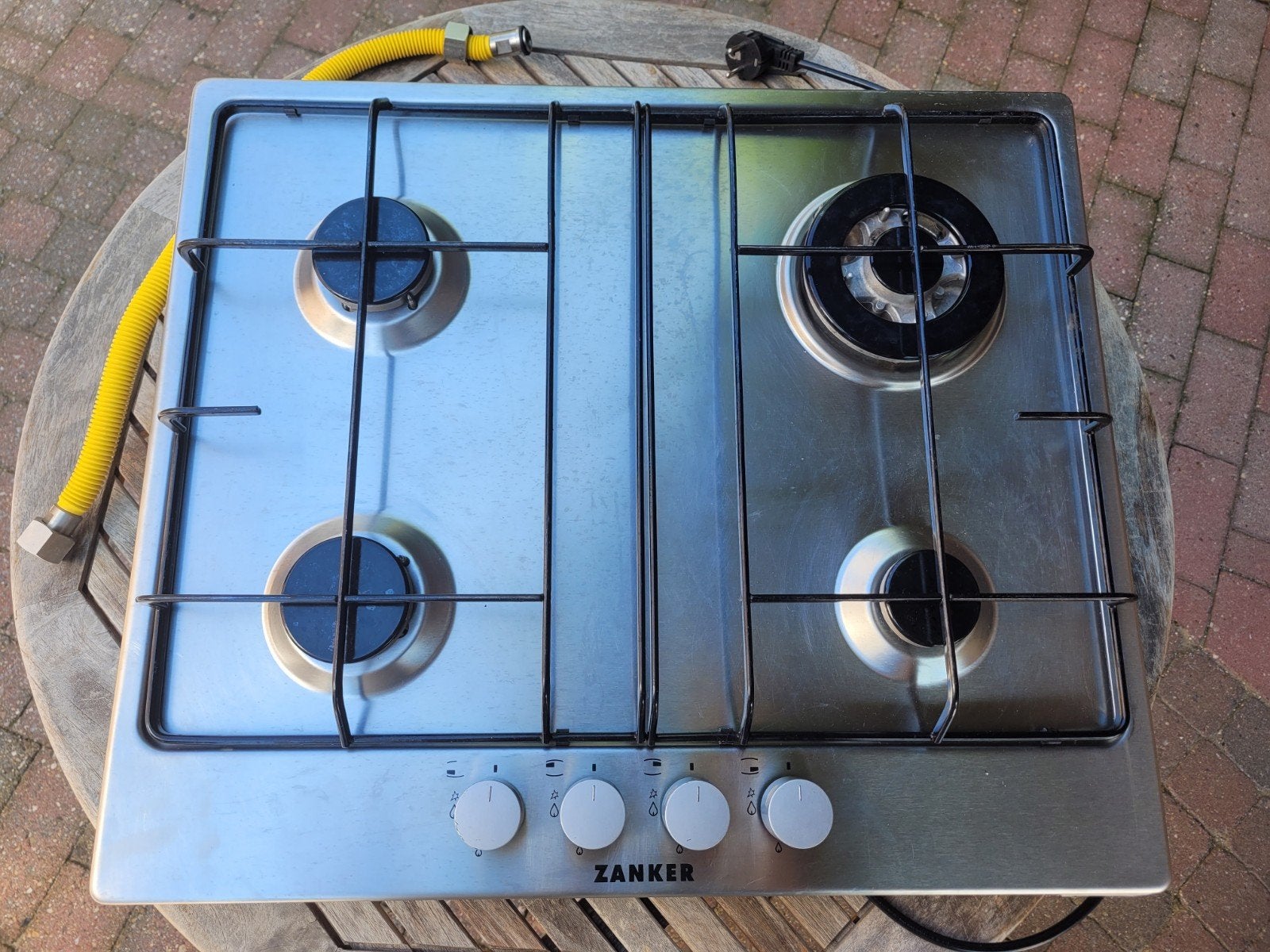gaskookplaat, Ophalen, Gebruikt, 4 kookzones, Inbouw