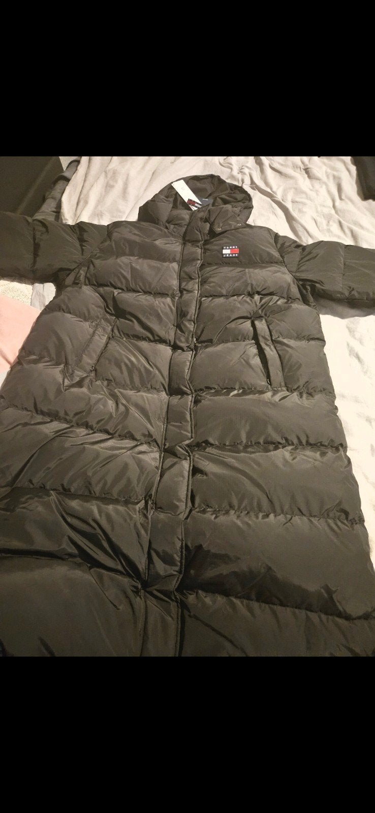 Tommy Jeans lange puffer jas - Nieuw met kaartjes, Kleding | Dames, Ophalen, Zwart, Maat 46/48 (XL) of groter, Nieuw