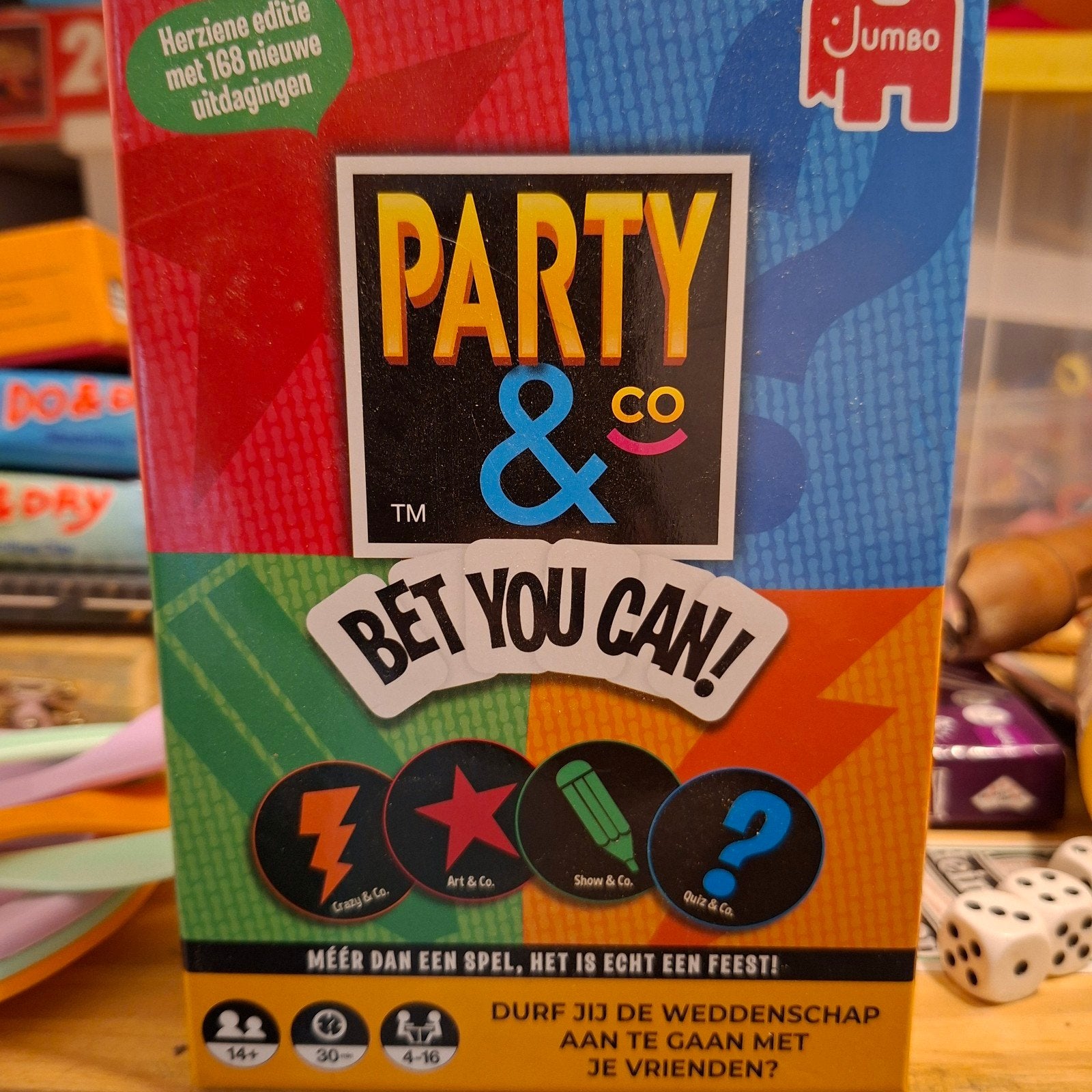 Party & Co Bet You Can! Bordspel - Herziene Editie, Vijf spelers of meer, Ophalen of Verzenden, Nieuw, Jumbo