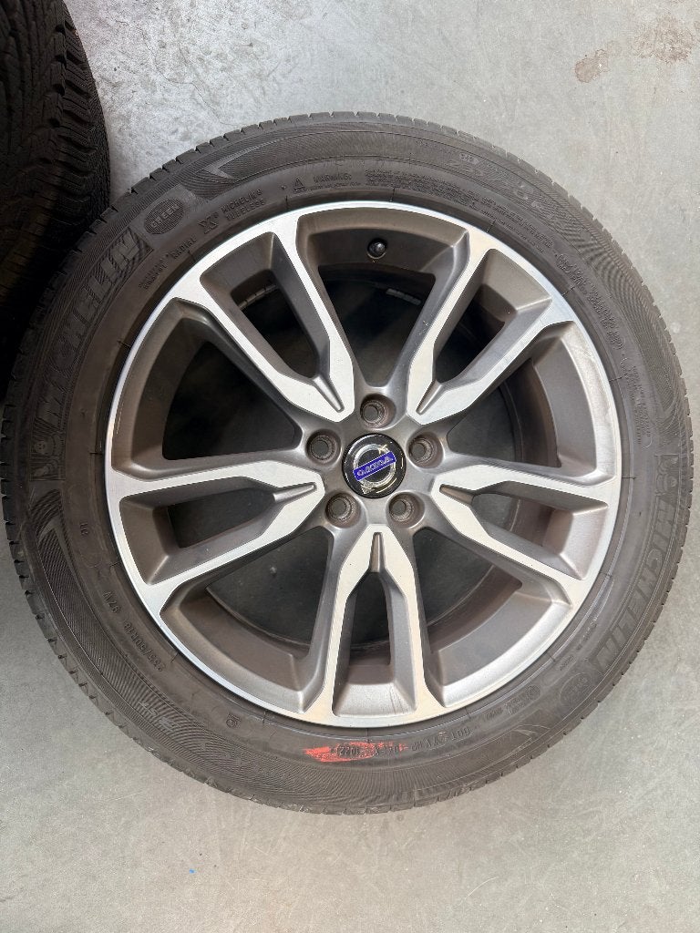 Velgen Volvo V60 R-Design (CrossCountry) + Zomerbanden, Ophalen, 18 inch, Gebruikt, Banden en Velgen
