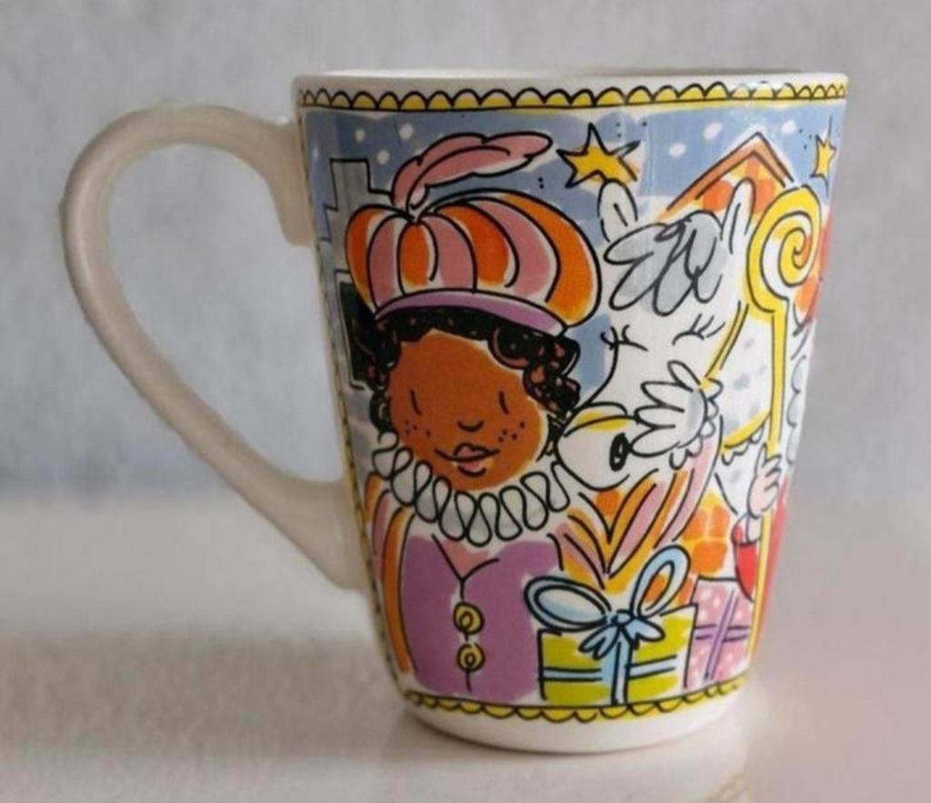 Beker Blond Amsterdam Sinterklaas en Zwarte Piet, Diversen, Sinterklaas, Ophalen of Verzenden, Zo goed als nieuw