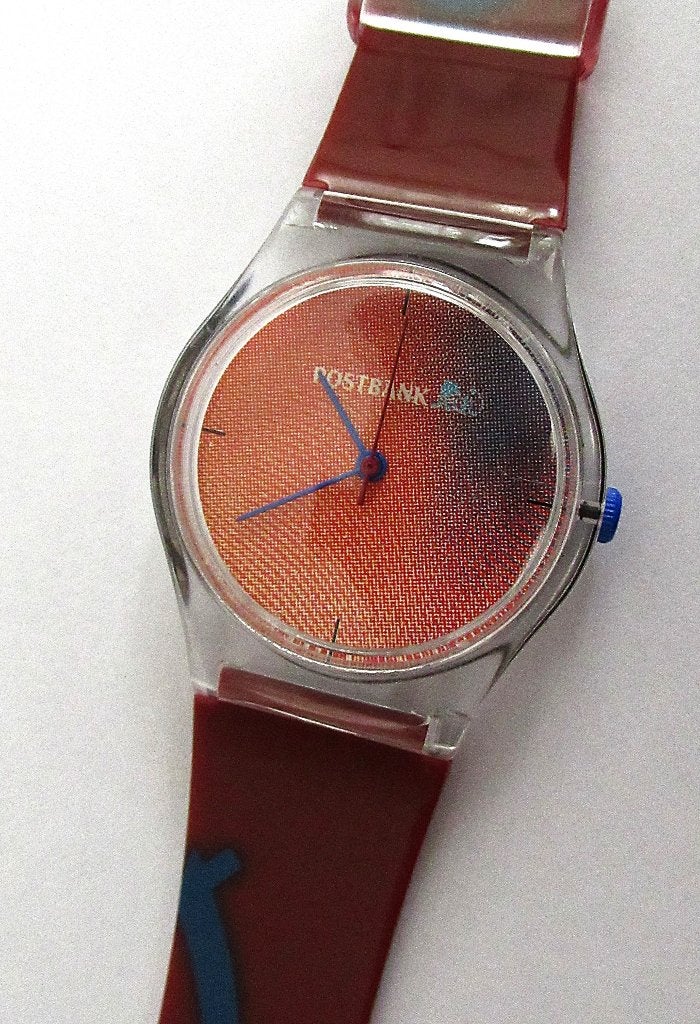 Nieuw POSTBANK heren quartz horloge in verpakking doos., Ophalen of Verzenden, Nieuw, Kunststof, Overige merken