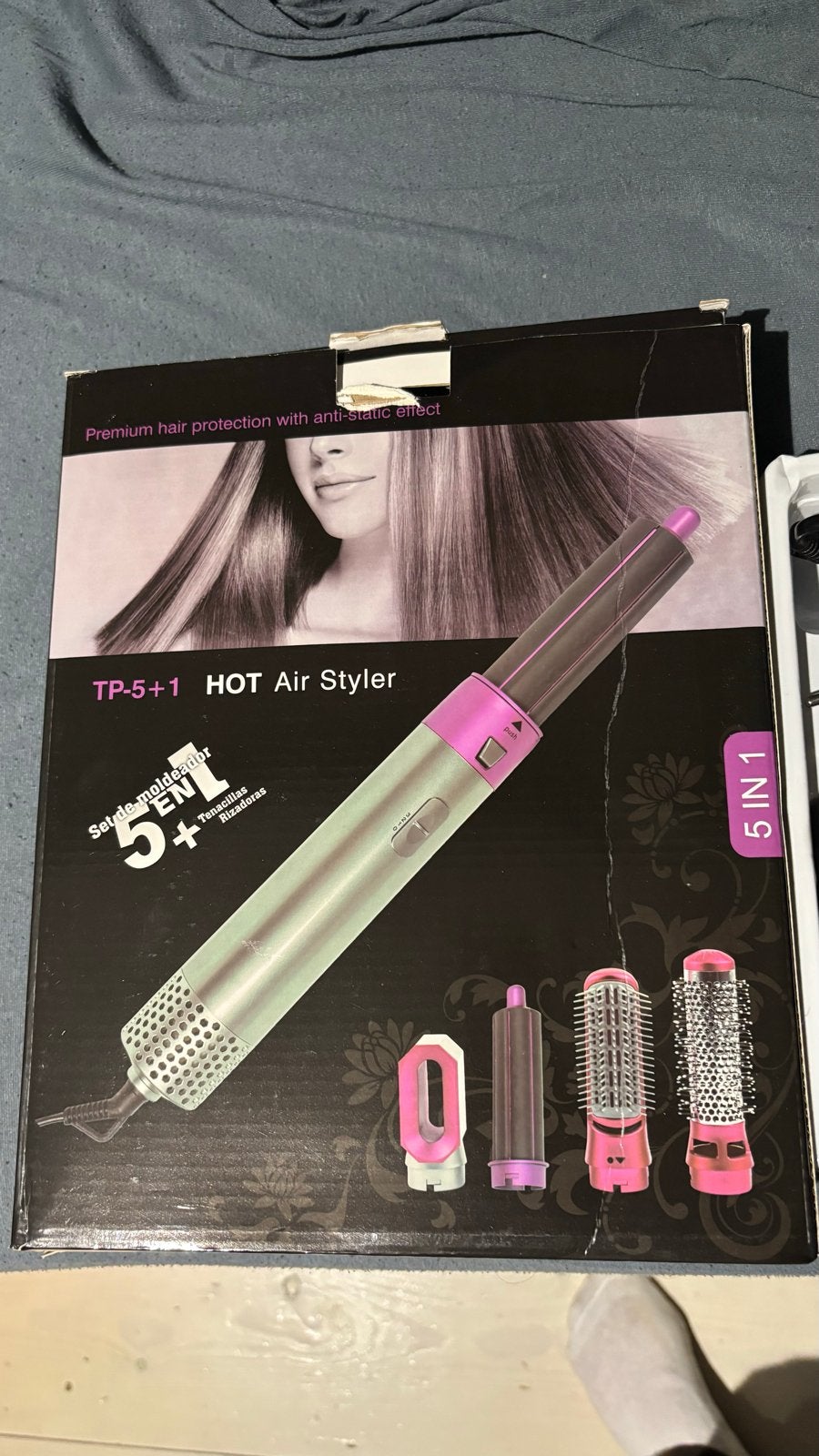5-in-1 Fohn Styler - Haarverzorging - krul fohn, Verzenden, Zo goed als nieuw, Föhn of Haardroger