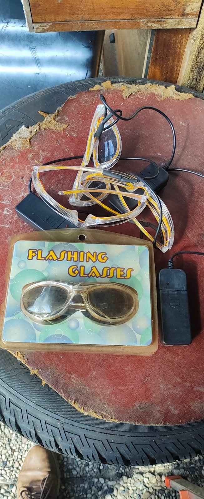 3 Nieuwe Carnavals Brillen - Flashing Glasses, Kleding | Dames, Ophalen, Nieuw, Carnaval, Accessoires