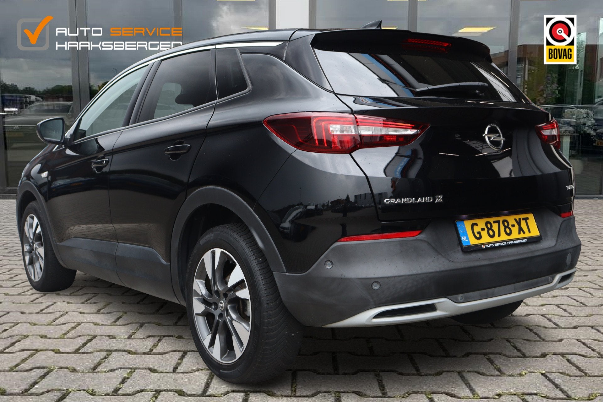 Opel Grandland X 1.2 Turbo Business Executive | Pano | ACC |, Stof, Gebruikt, 1199 cc, Zwart