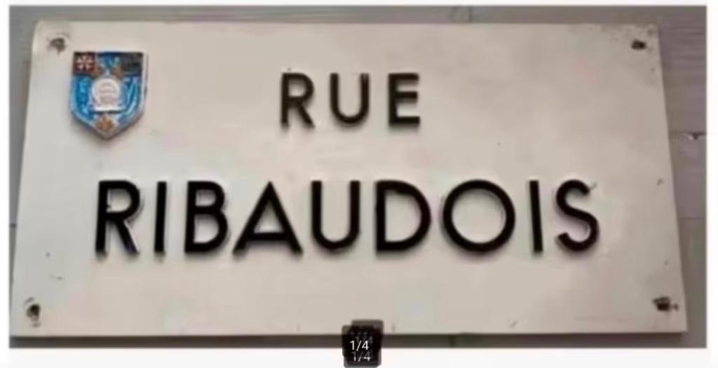 Origineel Antiek Frans stratenbord “Rue …”metaal, Ophalen of Verzenden
