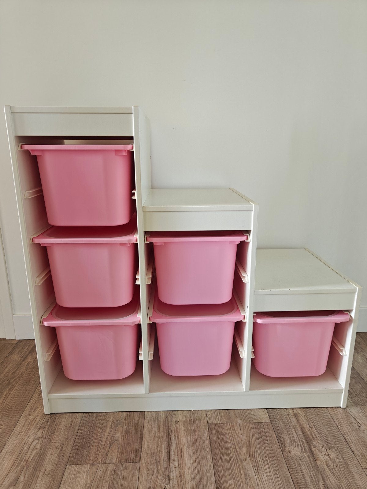 IKEA Trofast opbergkast met roze bakken, Ophalen