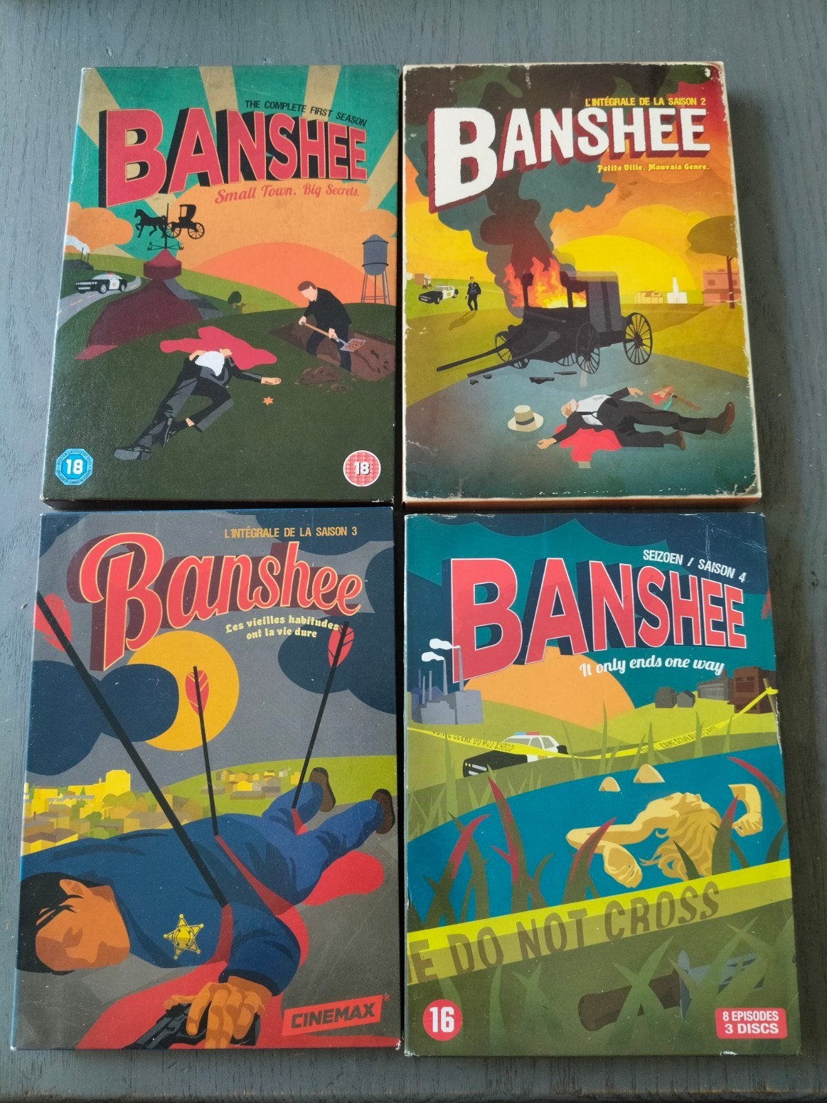 Bandshee, seizoen 1 tm 4, Nederlands, Seizoen 1, Ophalen of Verzenden, Gebruikt