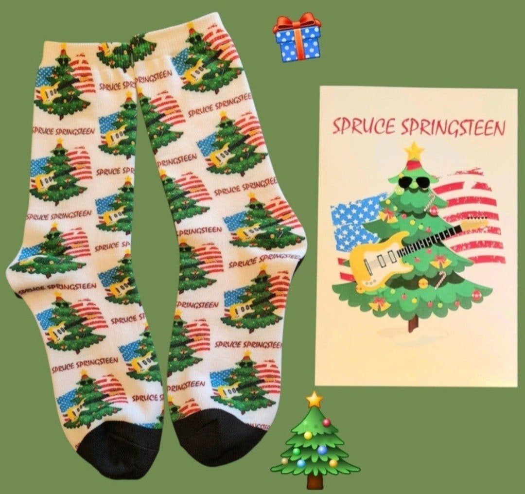 SPRUCE (BRUCE) SPRINGSTEEN SOKKEN + KERST KAART SPRINGSTEEN, Ophalen of Verzenden, Nieuw