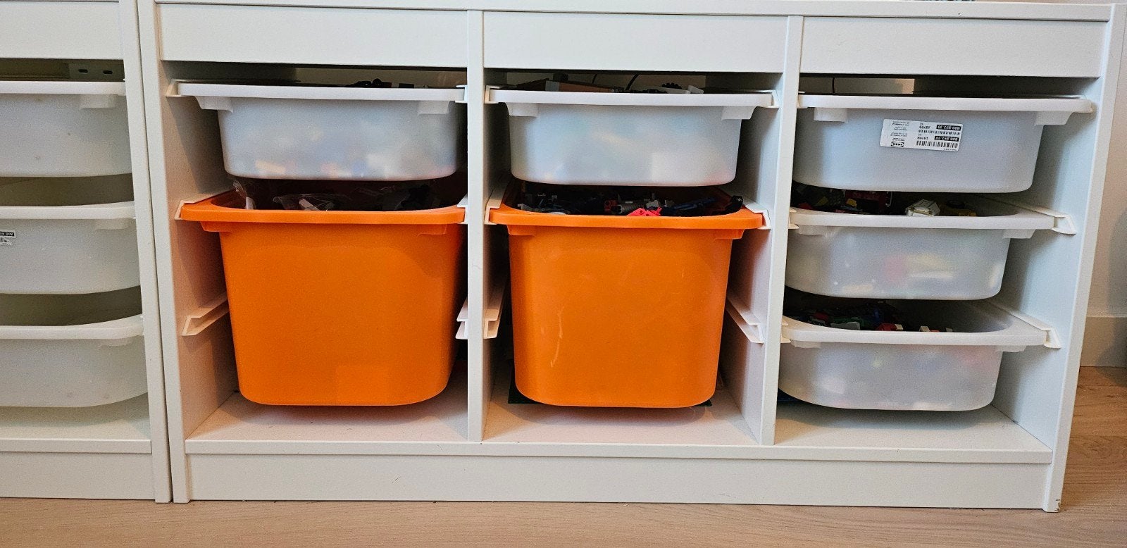 2x IKEA Trofast opbergcombinatie met bakken (99x44x56 cm), Gebruikt, Kast, 75 tot 100 cm, Minder dan 50 cm