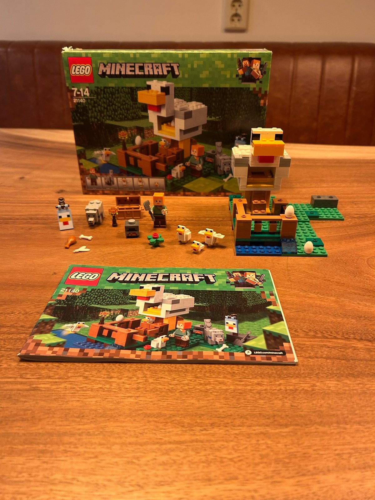 LEGO Minecraft De Kippenstal 21140, Minecraft, Lego, Ophalen of Verzenden, Zo goed als nieuw
