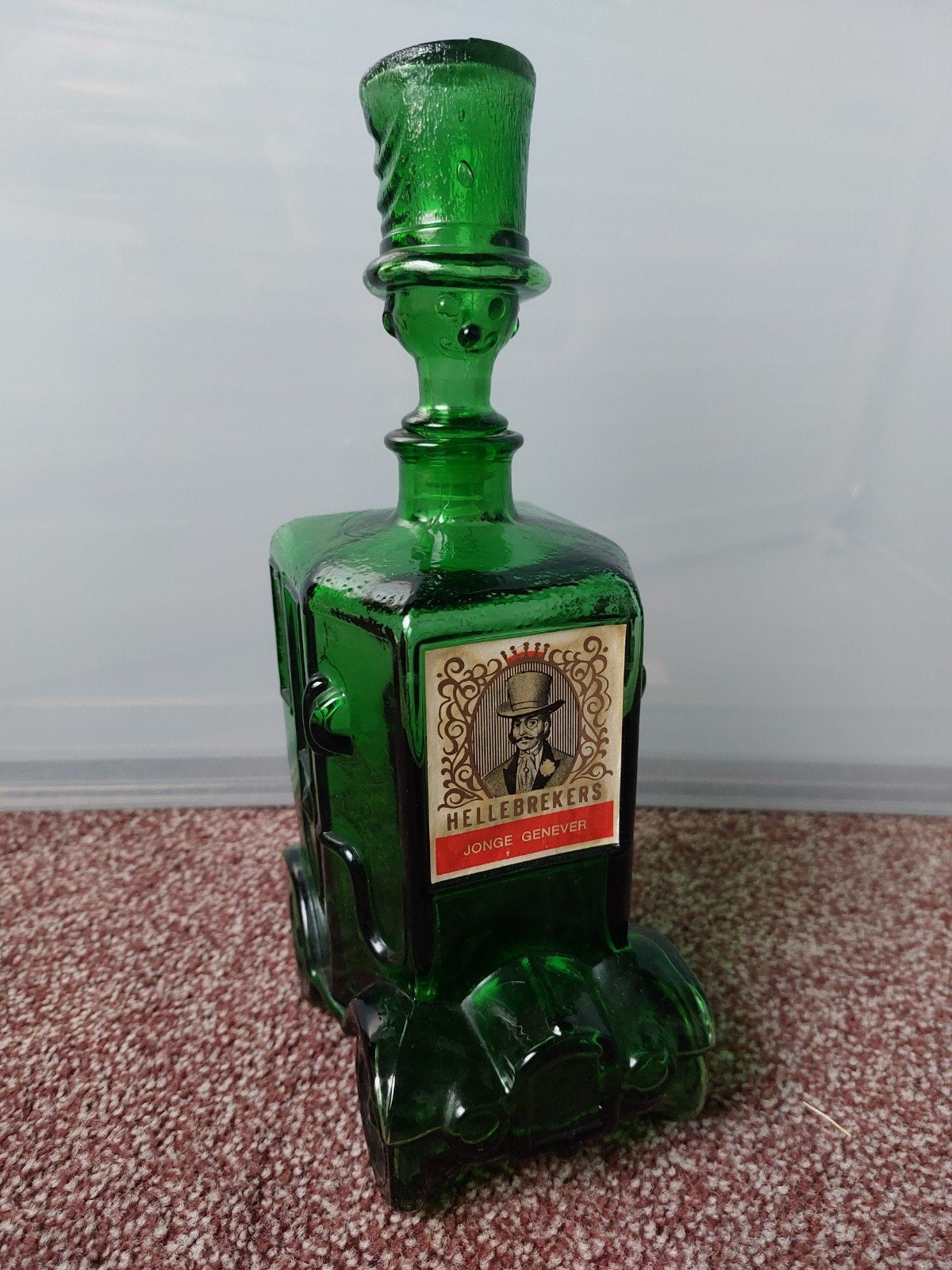 Oude Jenever Karaf van glas, Antiek en Kunst, Ophalen of Verzenden