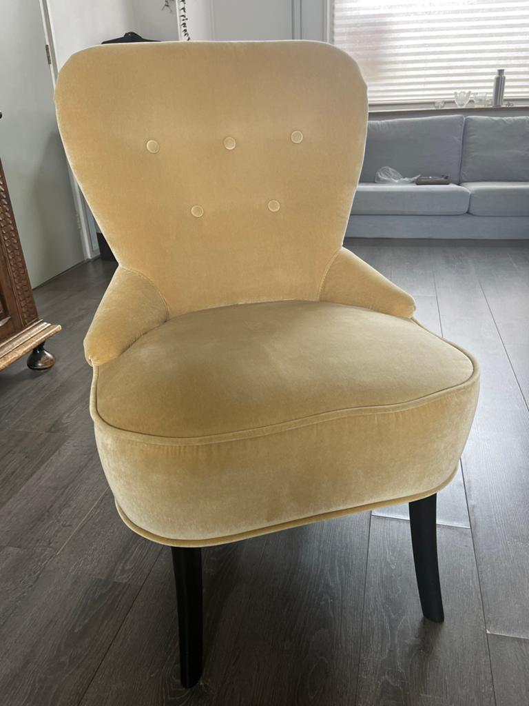 IKEA REMSTA fauteuil lichtgeel – nette staat, Huis en Inrichting, Ophalen, Zo goed als nieuw, 75 tot 100 cm, 50 tot 75 cm