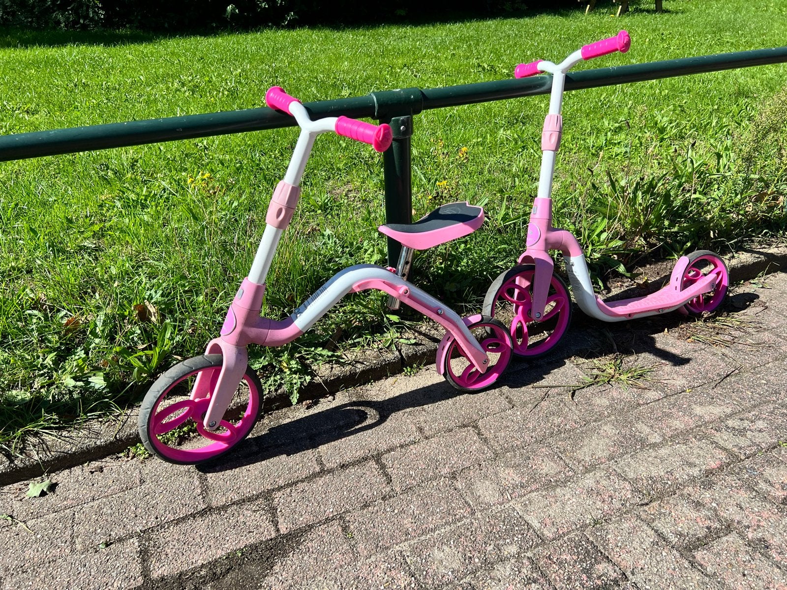 2x Sportplus 2-in-1 Kinderstep Roze, Ophalen, Gebruikt
