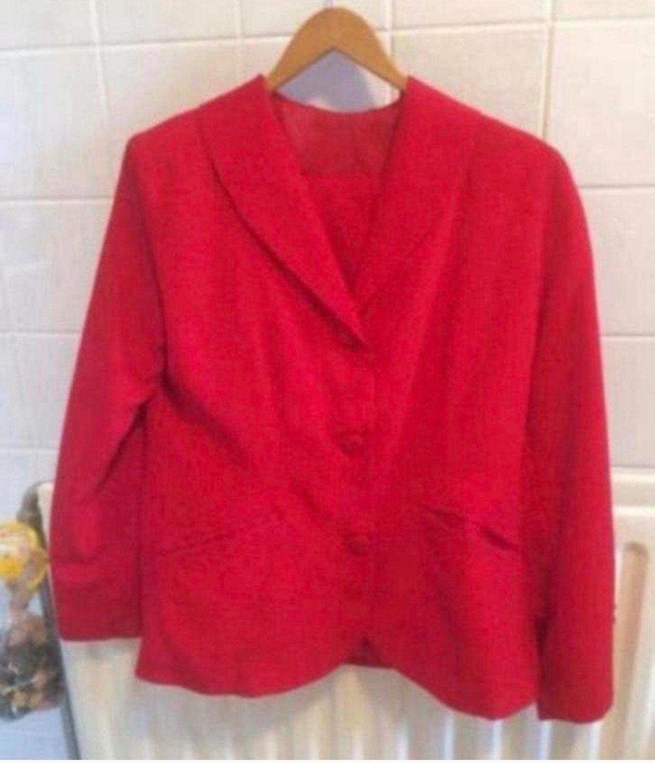 Dames pak, Ophalen of Verzenden, Nieuw, Maat 38/40 (M), Rood