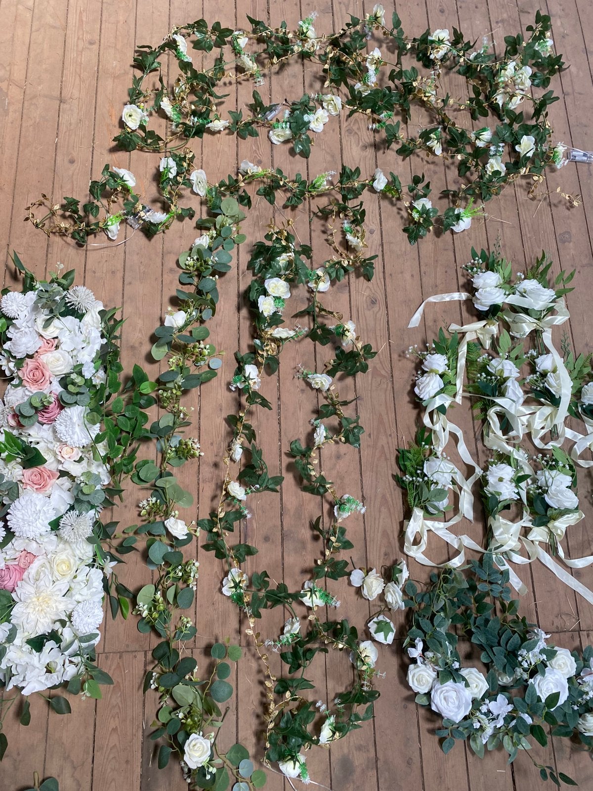 Nepgroen decoratie, Ophalen, Groen, Kunstplant, Zo goed als nieuw