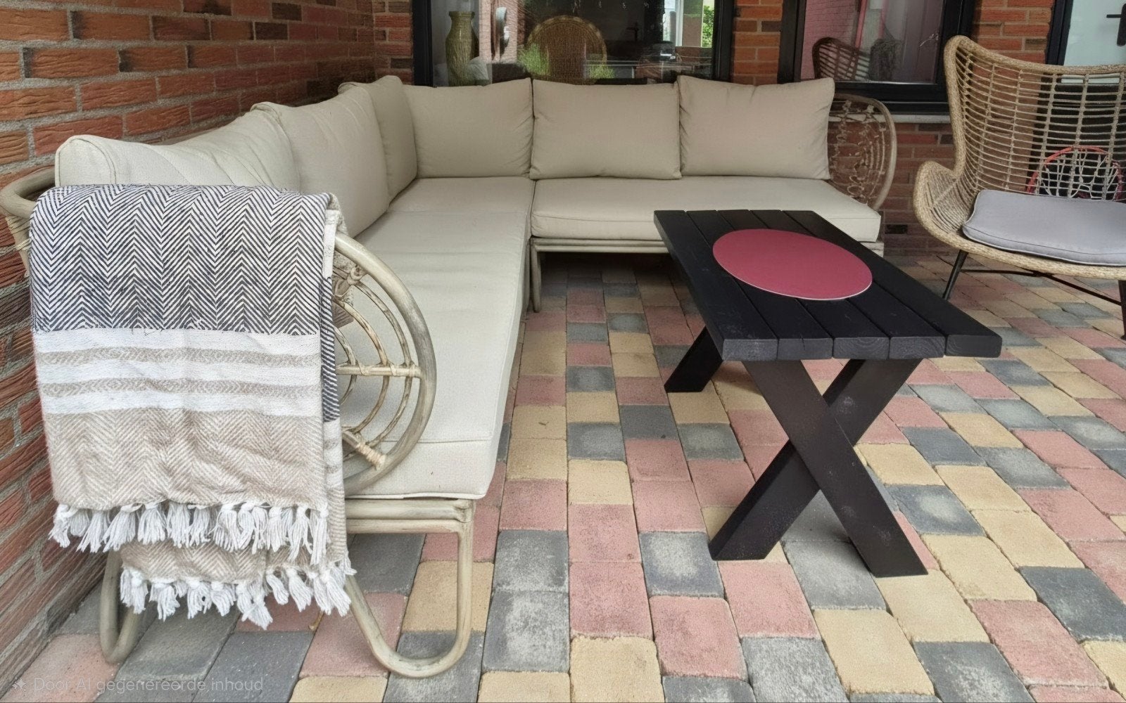 Loungeset en Stoel, Ophalen, 6 zitplaatsen, Aluminium, Zo goed als nieuw