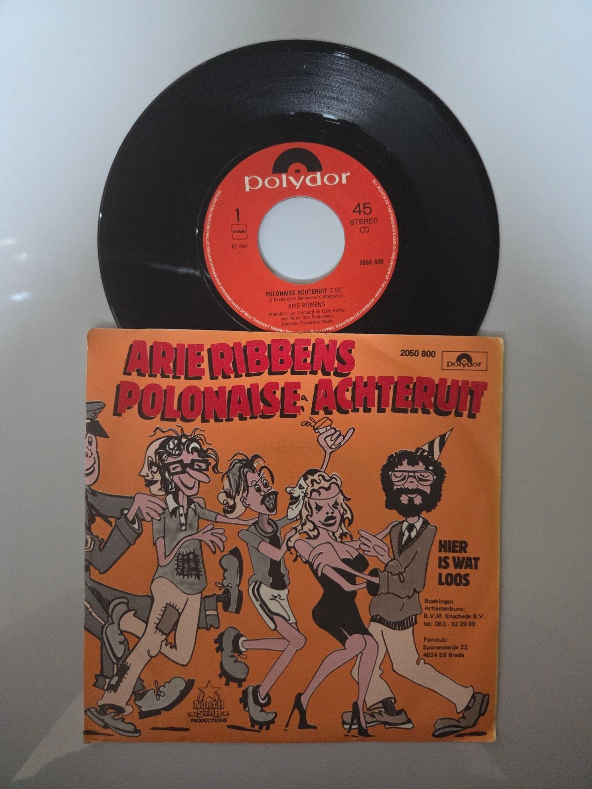 Arie Ribbens - Polonaise achteruit, Cd's en Dvd's, Vinyl Singles, Ophalen of Verzenden, Gebruikt, 7 inch, Nederlandstalig