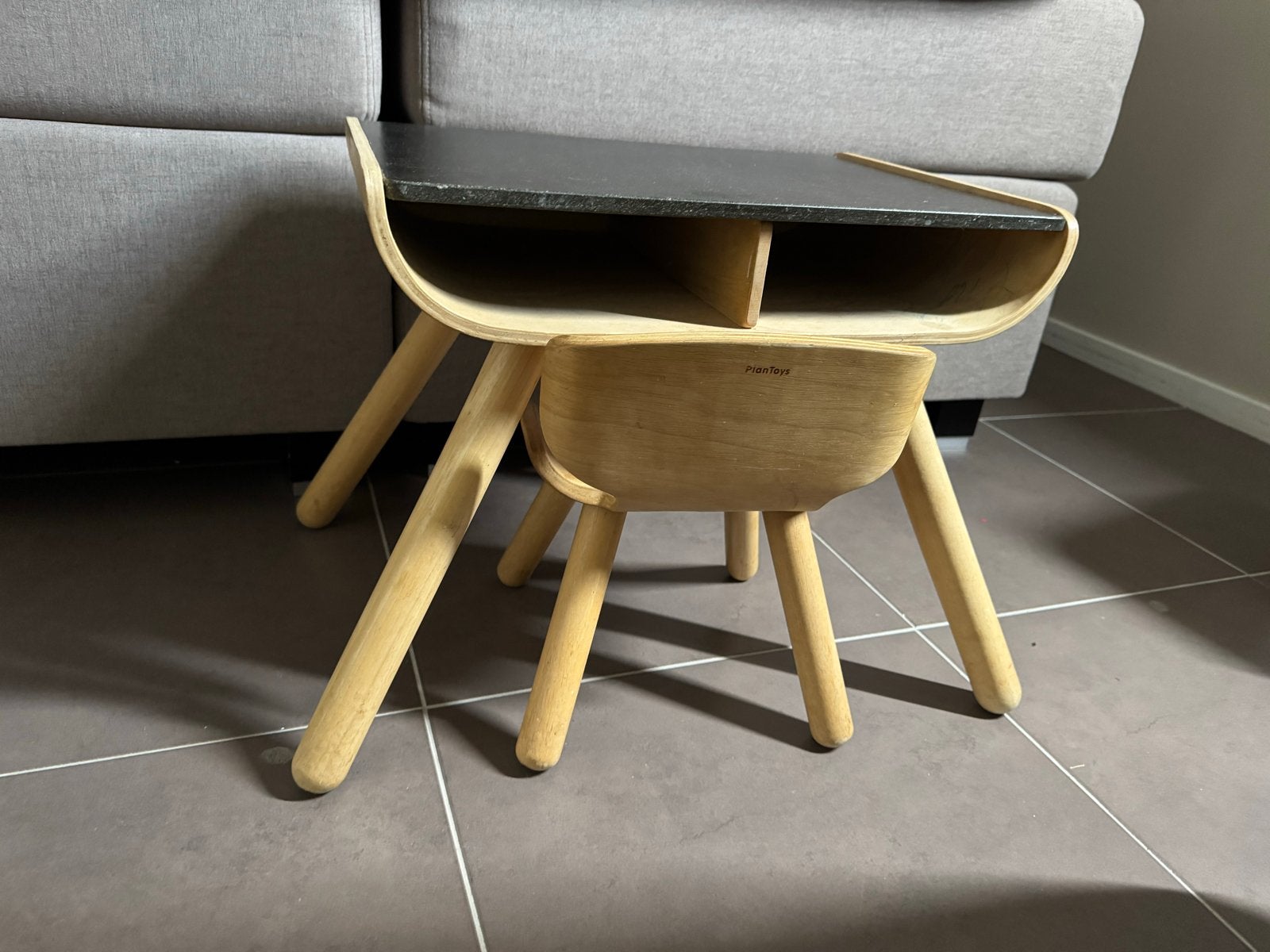 PlanToys kinderbureau met stoel, Ophalen, Gebruikt, Tafel(s) en Stoel(en)